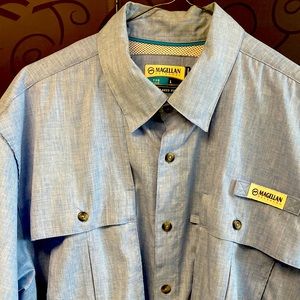 Magellan outdoors short sleeve “fish gear” Mens shirt.